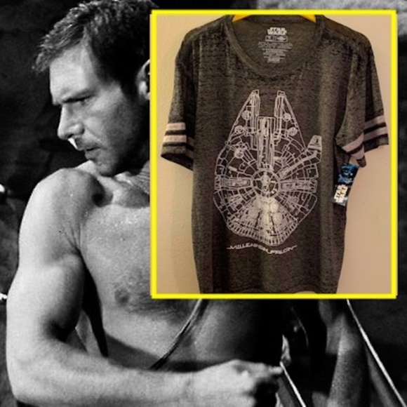Star Wars Millenium Falcon Burnout Tee NWT XL 46-8